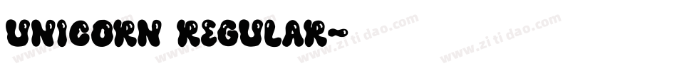 Unicorn Regular字体转换